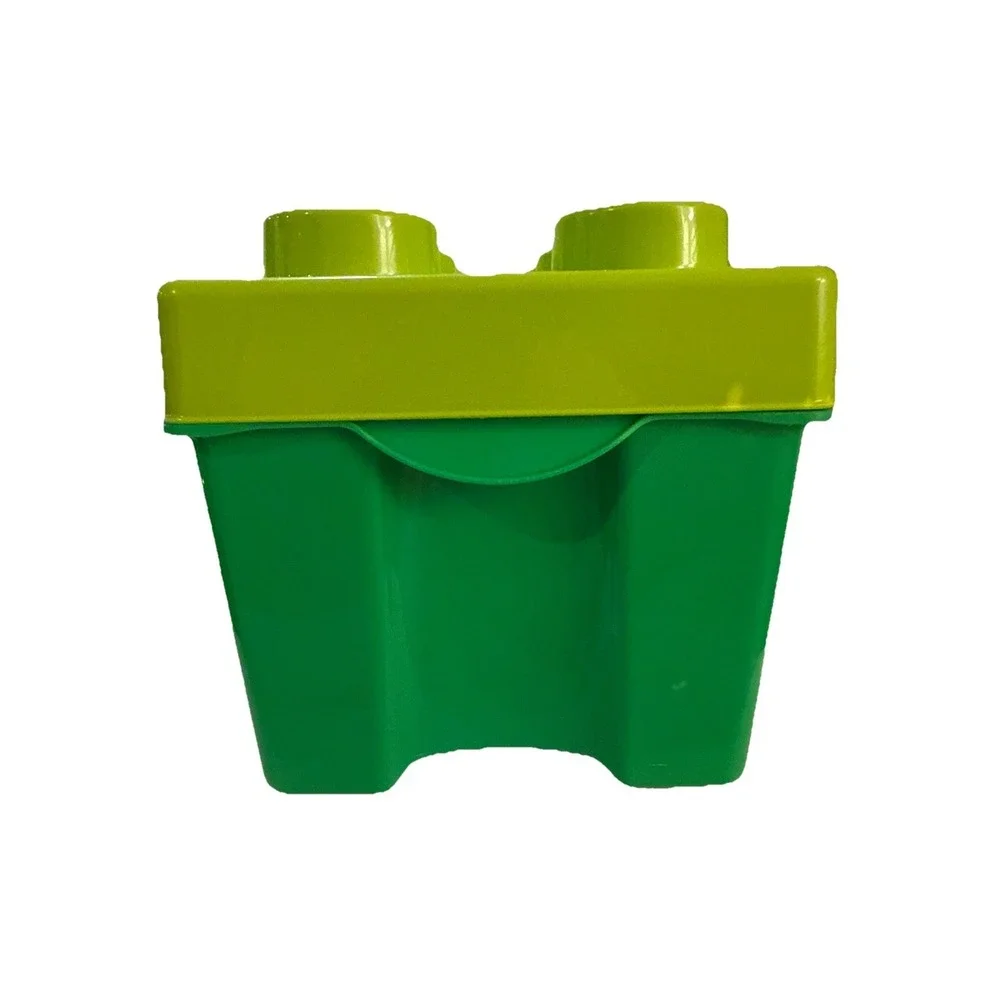 Lego Duplo Lot In Green Lego Brick Storage Bin 2x2 4x2‎ Flowers Shapes Colorful
